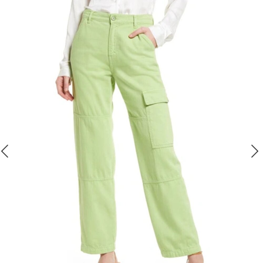 Reformation Green Cargo Pants